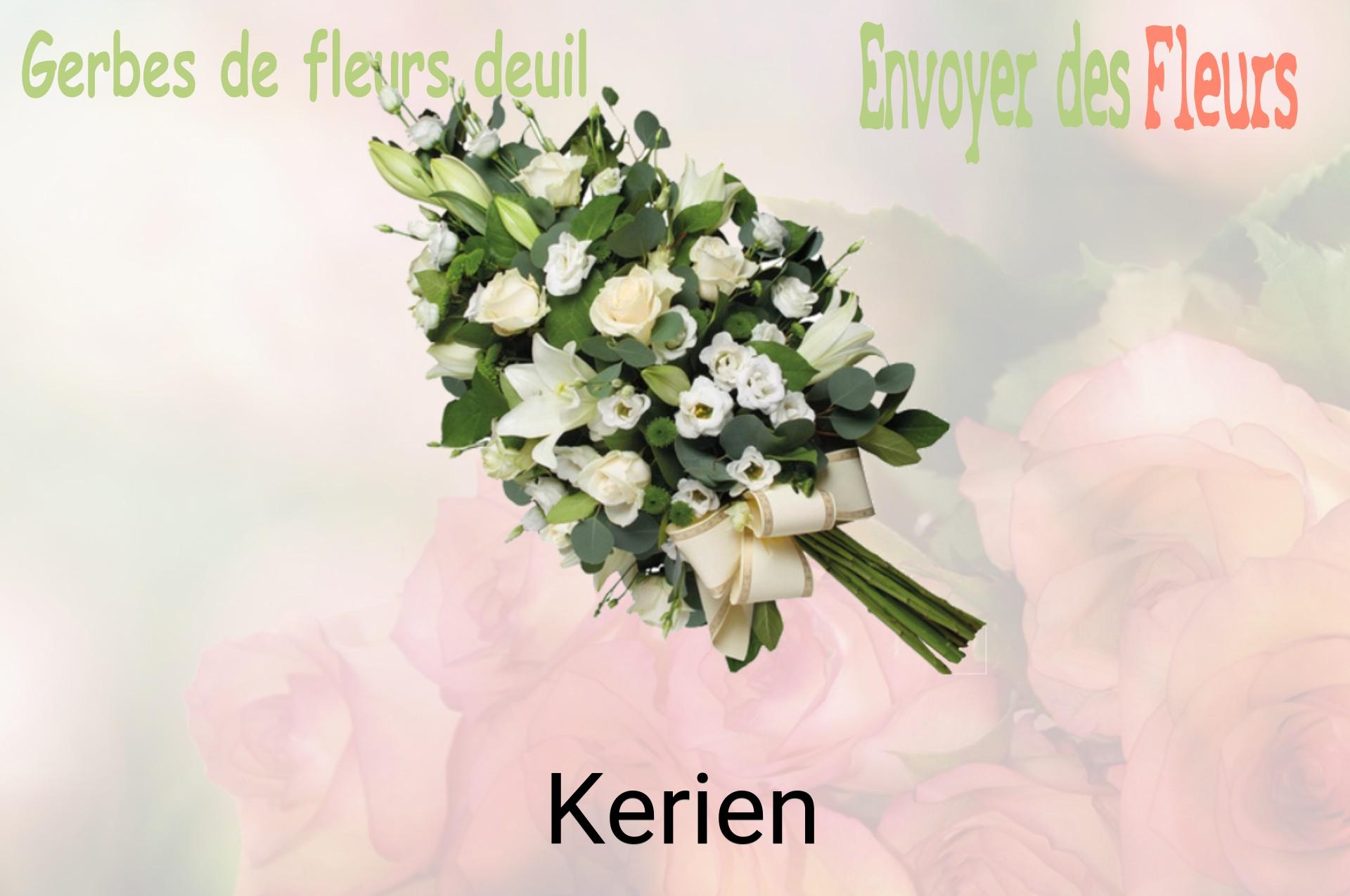 Gerbe de fleurs de deuil livrée à Kerien